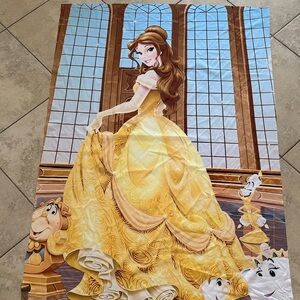 Disney Princess Belle Golden and White Cutout, 2 different backdrops